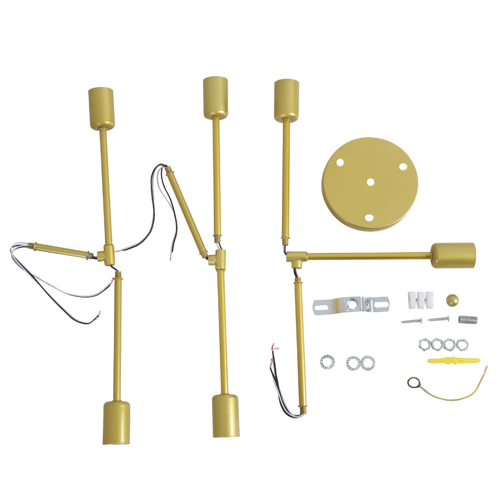 Ceiling Light - Gold Metal Frame