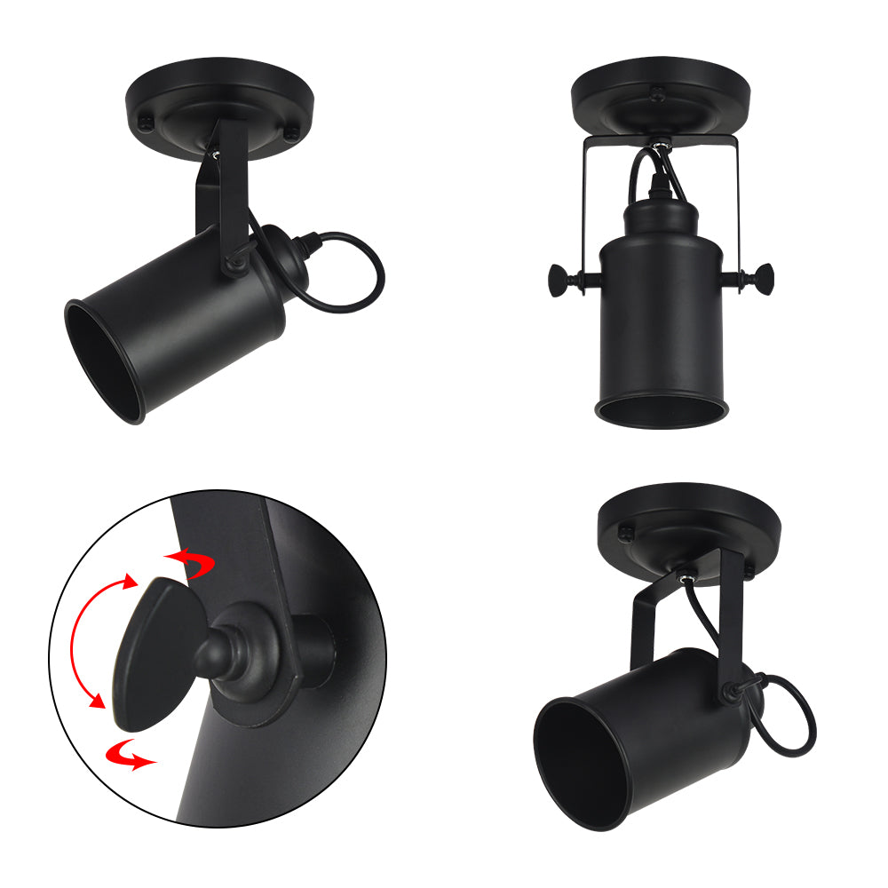 Wall Light - Black Metal Frame