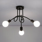 Ceiling Light - Black Metal Frame