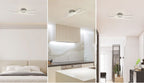 Ceiling Light - Silver Aluminium Frame, Natural Light