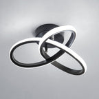Ceiling Light - Black Aluminium Frame, White Light