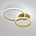 Ceiling Light - Gold Acrylic Frame, White Light