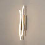 Wall Light - Silver Aluminium Frame, Warm Light