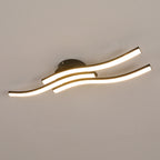 Ceiling Light - Black Aluminium Frame, Warm Light