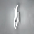 Wandleuchte – silberner Aluminiumrahmen, weißes Licht