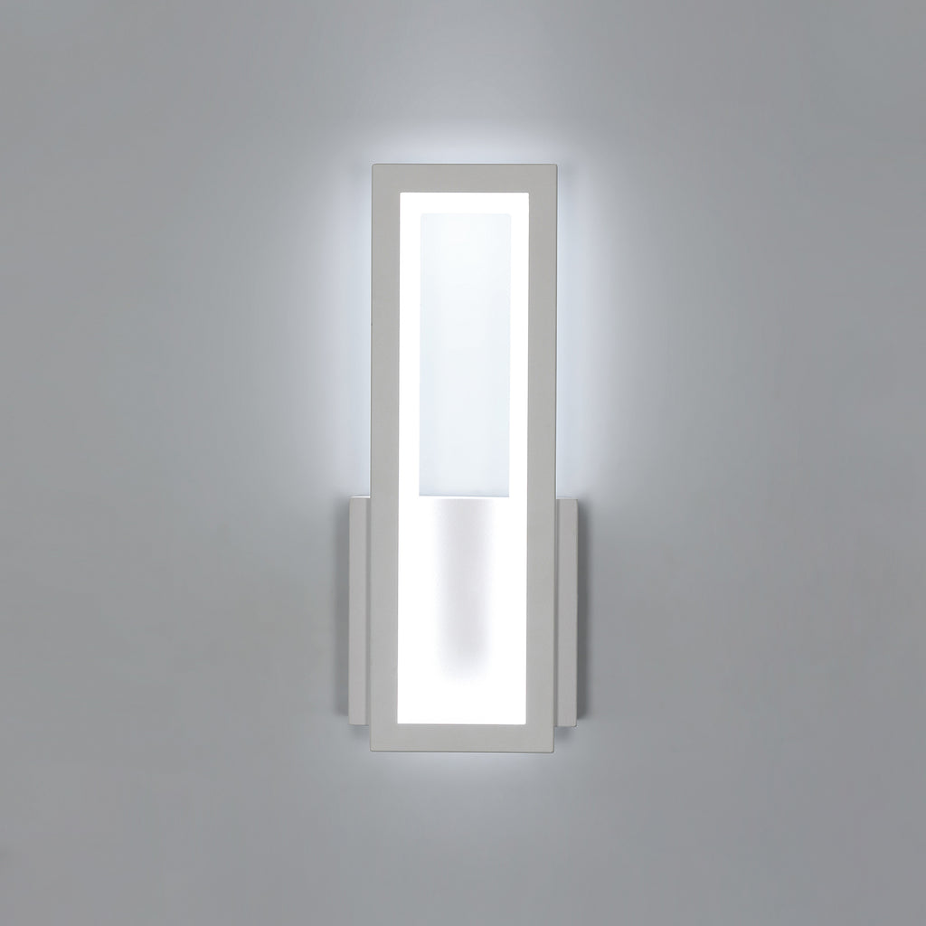 Wall Light - White Acrylic Frame, White Light