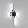 Wandleuchte - schwarzer Aluminiumrahmen, weißes Licht