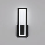 Wall Light - Black Acrylic Frame, White Light