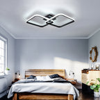 Ceiling Light - Black Aluminium Frame, White Light