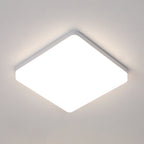 Ceiling Light - White Plastic Frame, Natural Light