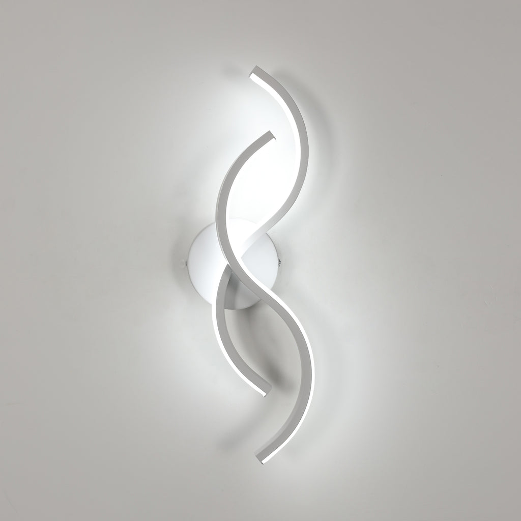 Wall Light - White Aluminium Frame, White Light