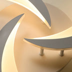 Ceiling Light - White Acrylic Frame, Warm Light