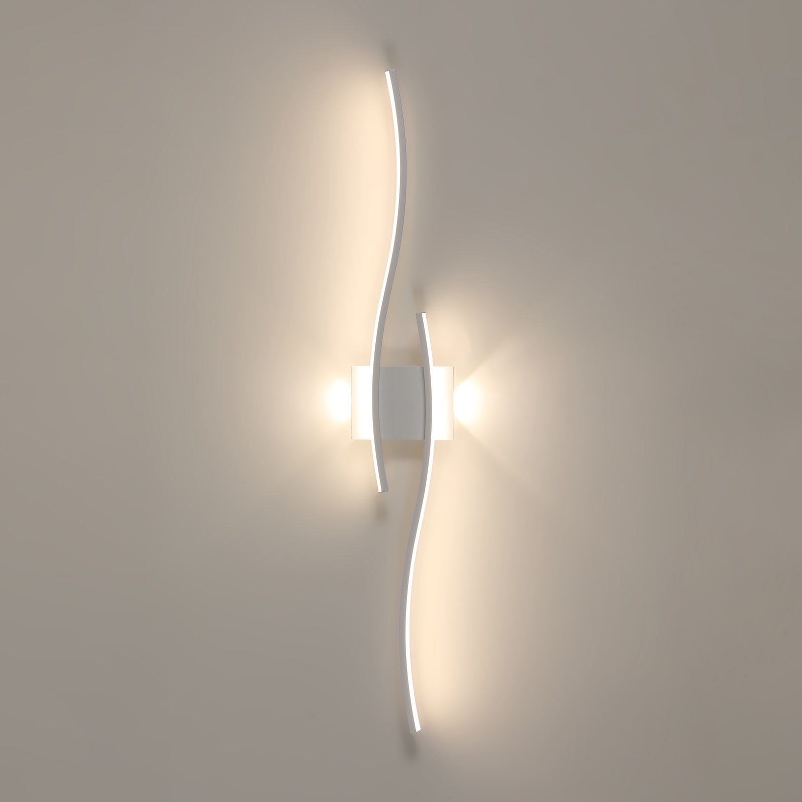 Wall Light - White Aluminium Frame, Natural Light