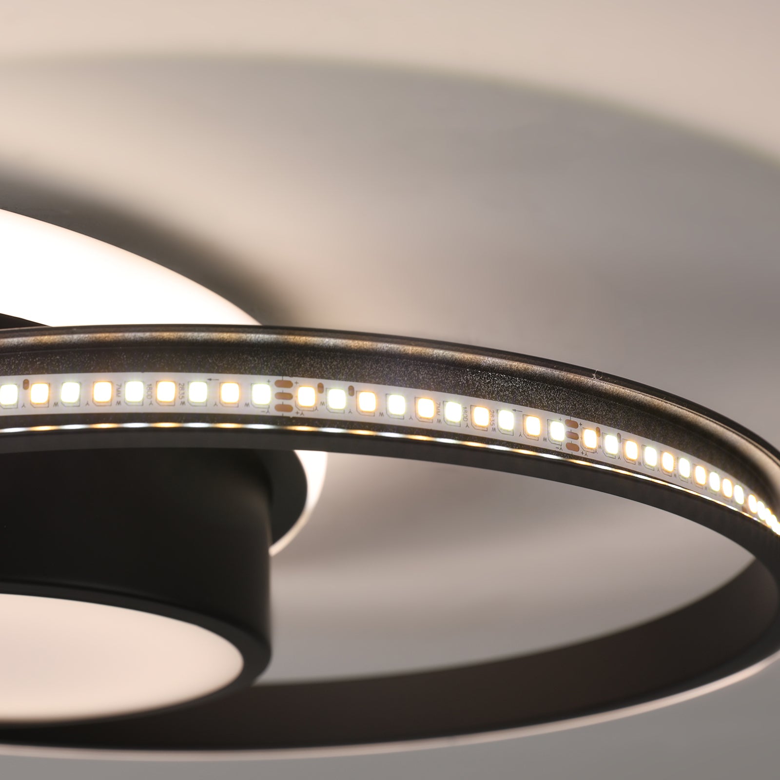 Ceiling Light - Black Metal Frame, Tunable and Dimmable