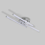 Ceiling Light - Silver Aluminium Frame, White Light