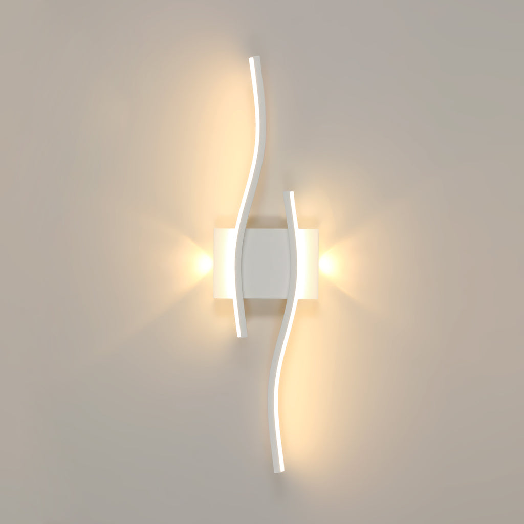 Wall Light - White Aluminium Frame, Warm Light