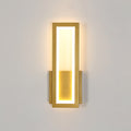 Wandleuchte – Goldener Acrylrahmen, Warmweißes Licht