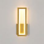 Wandleuchte – Goldener Acrylrahmen, Warmweißes Licht