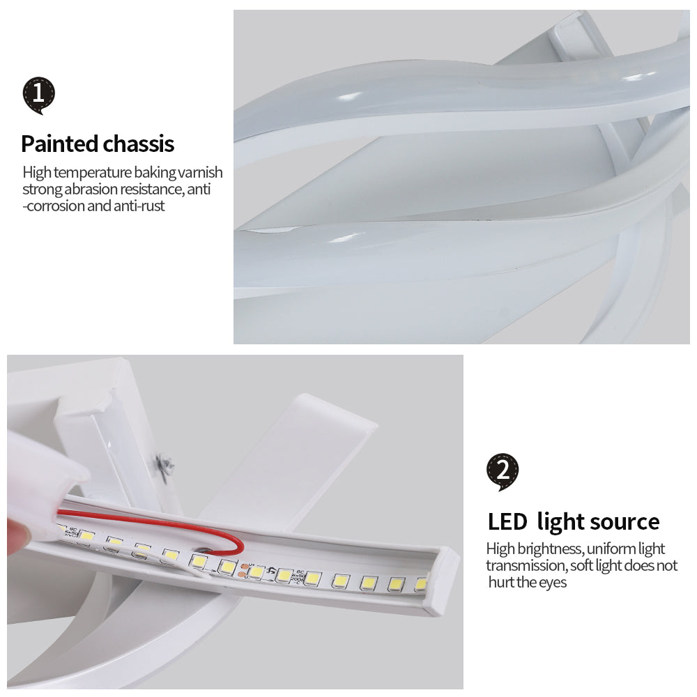 Wall Light - White Aluminium Frame, White Light