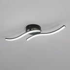Ceiling Light - Black Aluminium Frame, White Light