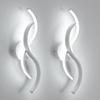 Wall Light - White Aluminium Frame, White Light