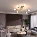 Ceiling Light - Gold Metal Frame