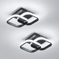 Ceiling Light - Black Aluminium Frame, White Light