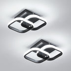 Ceiling Light - Black Aluminium Frame, White Light