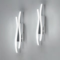Wall Light - Silver Aluminium Frame, White Light