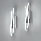Wall Light - Silver Aluminium Frame, White Light
