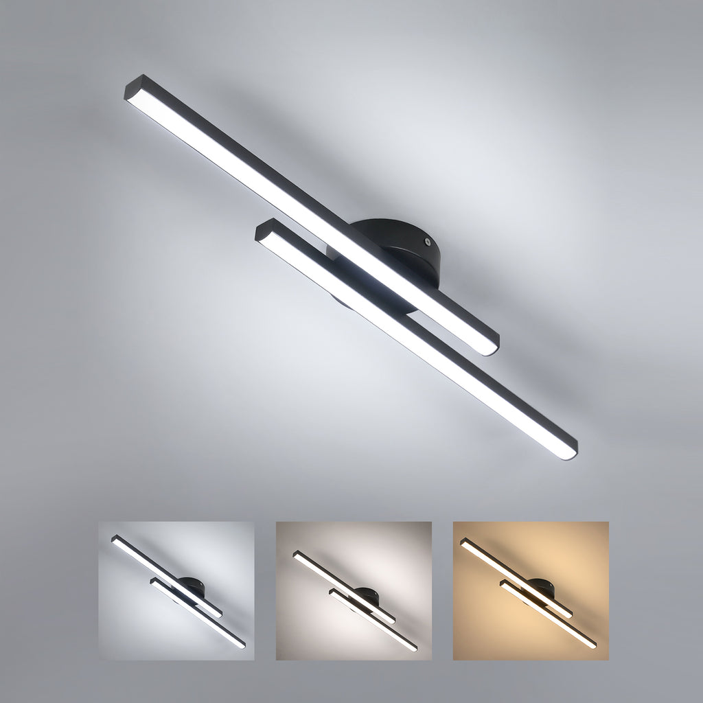 Ceiling Light - Black Aluminium Frame, Tunable