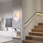 Wall Light - White Aluminium Frame, Warm Light