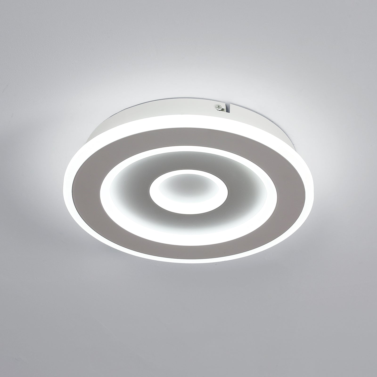 Ceiling Light - White Acrylic Frame, White Light