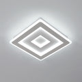 Deckenleuchte - Rahmen aus weißem Acryl, weißes Licht