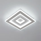 Deckenleuchte - Rahmen aus weißem Acryl, weißes Licht