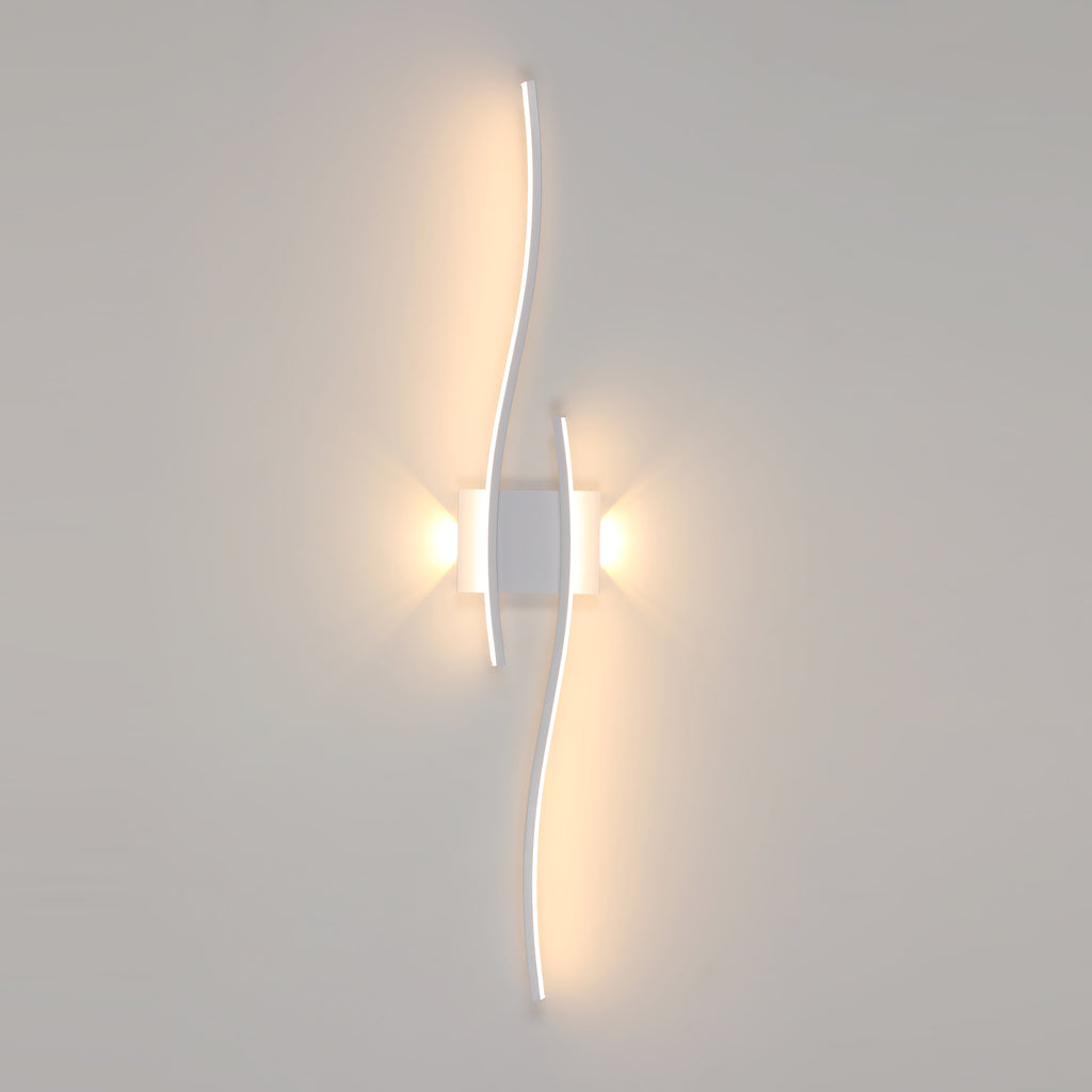 Wall Light - White Aluminium Frame, Warm Light