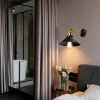 Wall Light - Black & Gold Metal Frame