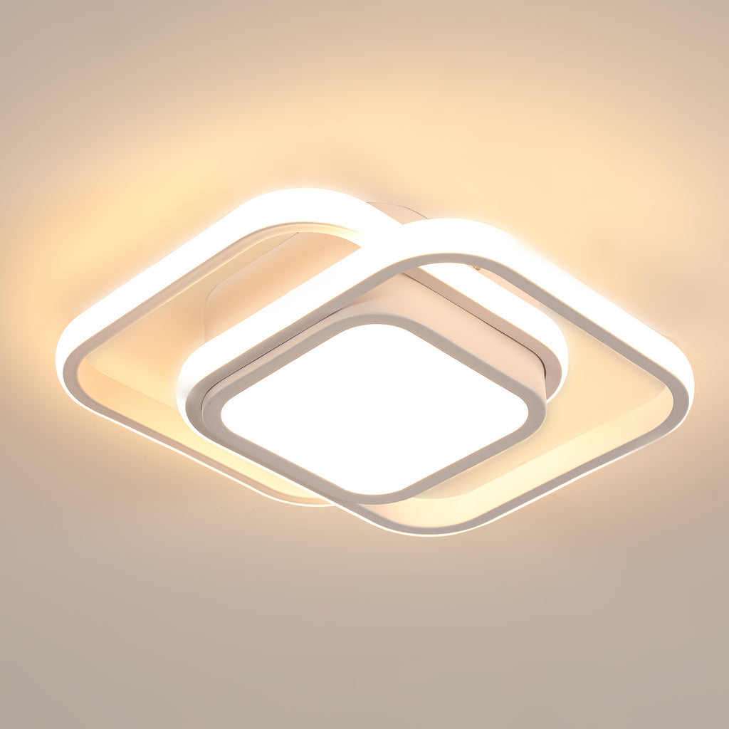 Ceiling Light - White Aluminium Frame, Tunable and Dimmable
