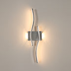 Wall Light - Chrome Aluminium Frame, Warm Light