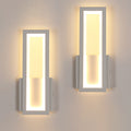 Wall Light - White Acrylic Frame, Warm Light