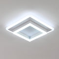 Ceiling Light - White Acrylic Frame, White Light