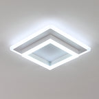 Ceiling Light - White Acrylic Frame, White Light