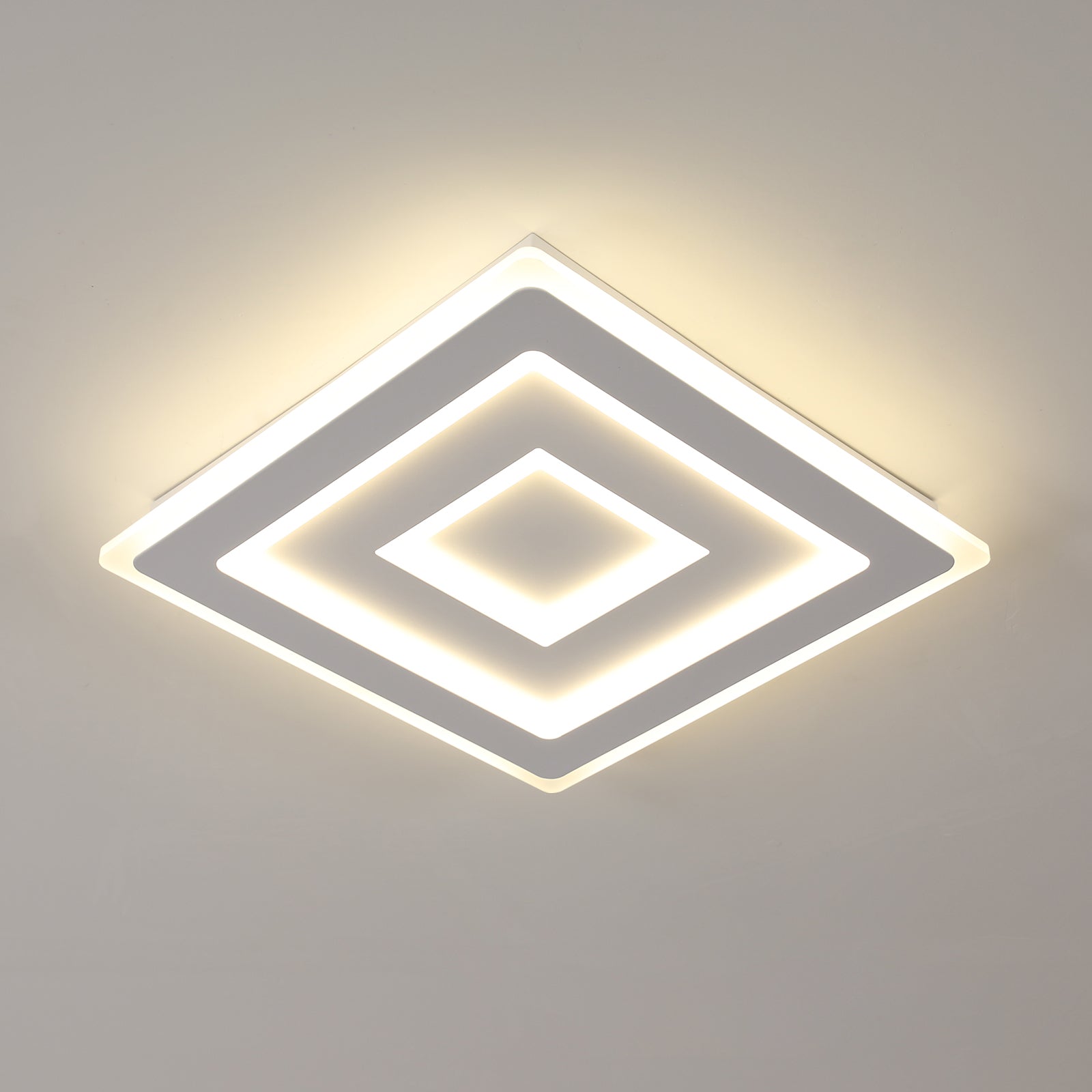 Ceiling Light - White Acrylic Frame, Natural Light