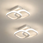 Ceiling Light - White Aluminium Frame, Natural Light