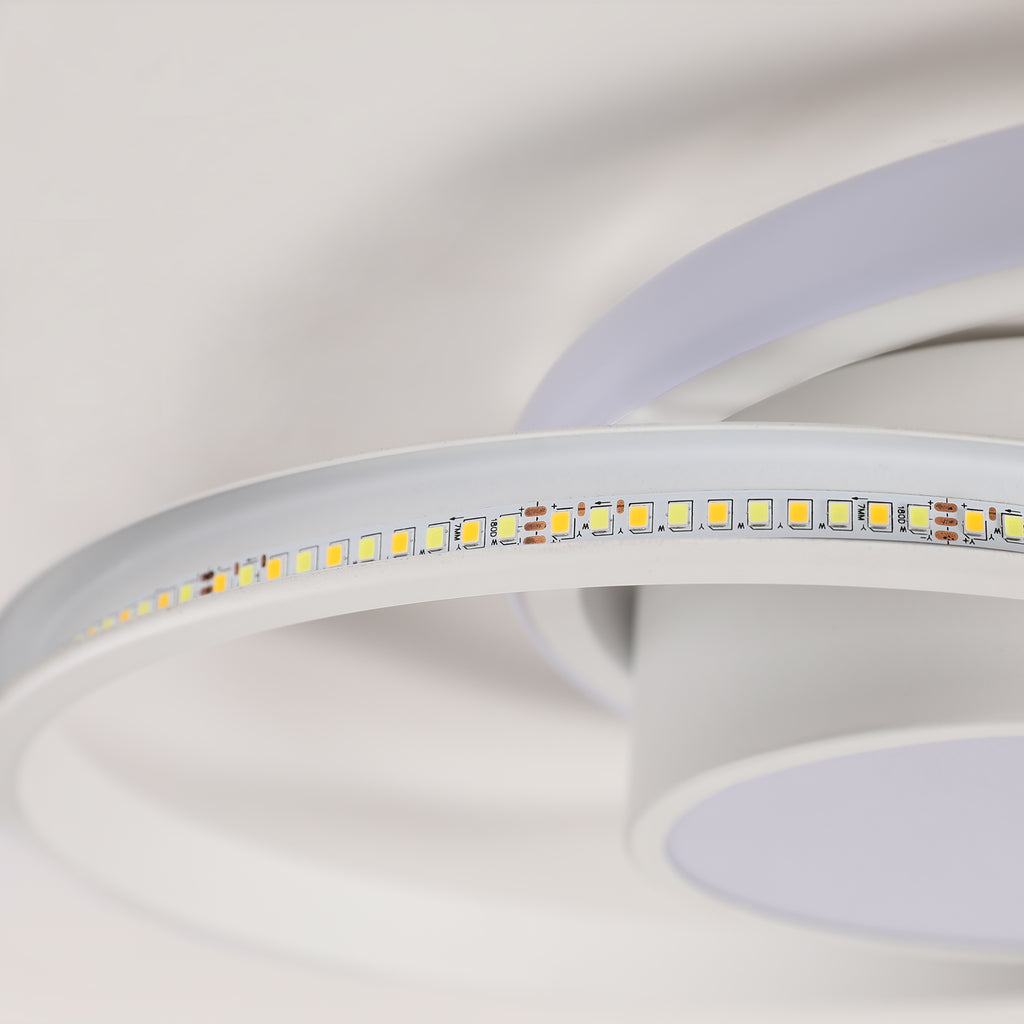 Ceiling Light - White Metal Frame, Tunable and Dimmable