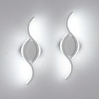 Wall Light - White Aluminium Frame, White Light