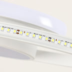 Ceiling Light - White Metal Frame, White Light