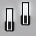 Wall Light - Black Acrylic Frame, White Light