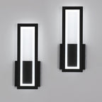 Wall Light - Black Acrylic Frame, White Light