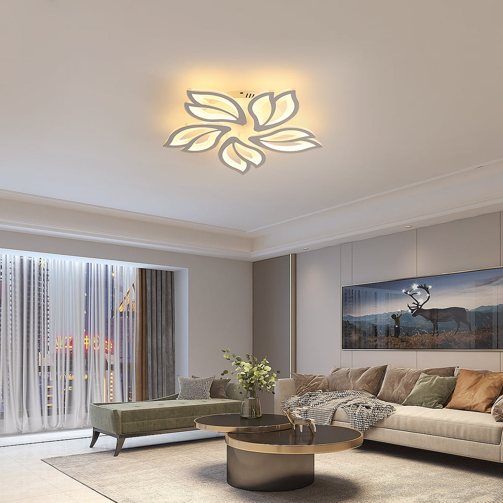 Ceiling Light - White Acrylic Frame, Tunable and Dimmable